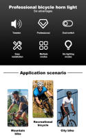 X-TIGER Bocina Eléctrica Para Bicicleta Con Luz Y Silbato Integrados Vida Útil De 6 Horas Adecuada Para Carretera Y Bicicletas De Montaña - details 1
