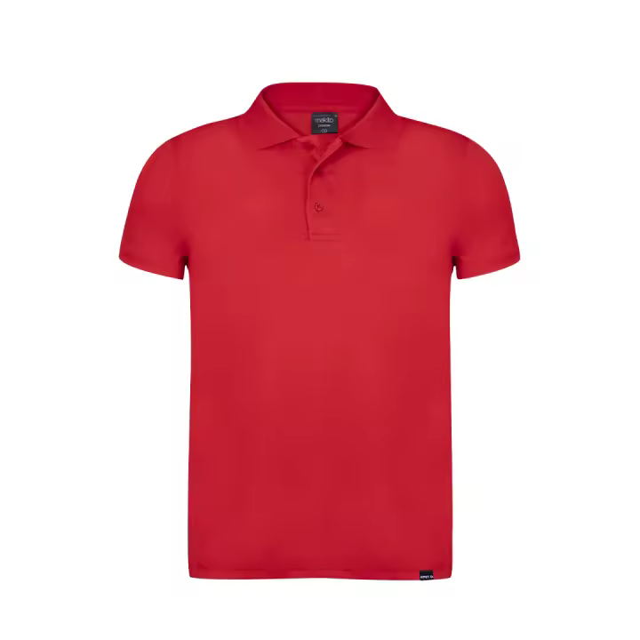 Pixelart! Polo Transpirable de Poliéster Reciclado RPET - Variedad de Colores y Tallas - Outlet - Rojo - 1