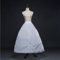 Falda A-Line Roja De Alta Calidad Con 4 Aros Crinolina Petticoat Sótano Para Vestido De Boda En Stock Material Poliéster - details 6
