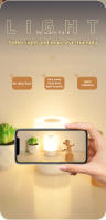 Lámpara Nocturna Portátil Recargable USB Con Tres Colores Ajustables Pequeña Para Mesa De Noche En Habitación Infantil Y Dormitorio - details 6