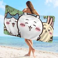 Toalla De Playa Microfibra Chiikawa Cute Absorbente Rápida Secado Suave Yoga Natación Resort Montañismo Tamaño 30x60 Cm 50x100 Cm - details 1