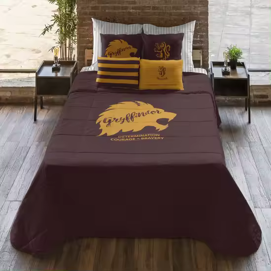 BL BELUM   Edredón Harry Potter, Edredón 250 gr modelo Gryffindor Values  - Edredón Harry Potter 100% Made in Spain - Edredón Harry Potter Tacto Extrasuave - 1