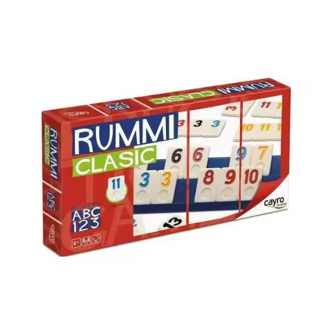 Cayro Rummi Clásico - Juego de Mesa para Niños y Adultos Cayro    Juego, mesa, entretenimiento, diversión, familia, amigos, estrategia, tablero, cartas, retos, equipos, creatividad, clásico, moderno, temático, dinámico, competitivo - 1