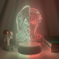 Lámpara De Noche LED Anime 3D Gamer De Dos Tonos Con Control Remoto Decorativa Para Habitación Y Hogar Figuras Con 7/16 Colores - details 5