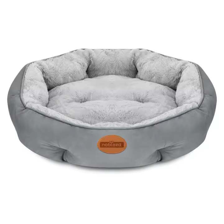 Nobleza - Cama Perro Gato Pequeños, Cama Lavable para Mascotas, Sofá Cama Redonda de Perros Antideslizantes y Antiestres - 1