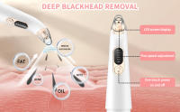 Aspirador profesional de puntos negros, extractor de puntos negros, depurador facial con 4 sondas y 5 modos de extracción para puntos negros, espinillas y grasa, recargable. - details 2