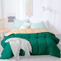 DECASATEXTIL -Edredon Nordico Bicolor Reversible - 400Gr/m2 - Diferentes medidas - Edredon Microfibra – Reversible- Suave, cómodo, Ligero y Transpirable – VERDE/LINO - details 3