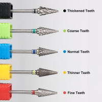 1pc Bit De Uñas De Acero Tungsteno Para Remover Polvo Y Cortar Tiras De Uñas Herramienta De Manicura Con Cabeza De Grind Head - details 12