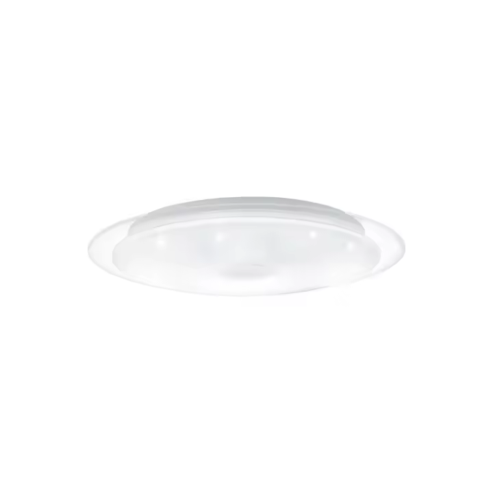 Eglo Lanciano1 Plafón LED redondo efecto cristal Ø40 cm Luz Regulable 3000K, 4000K, 5000K 1900LM 24W Mando incluido - 1