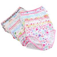 Conjunto De 6 Braguitas Para Bebé Niñas Con Estampado De Flores Y Corazones En Algodón Suave Y Finas Braguitas Cómodas Para Niños De 2-12 Años - details 0