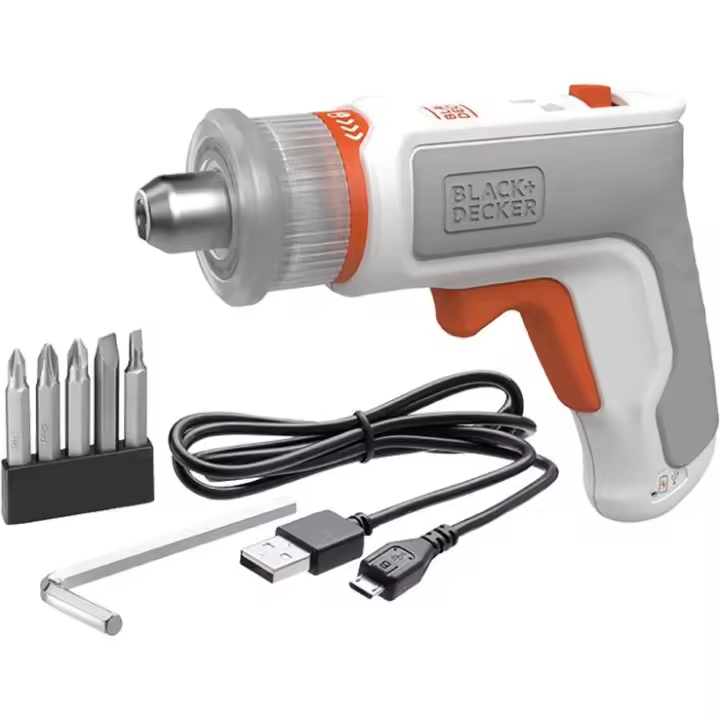 Black & Decker Atornillador Hexagonal BCRTA01-XJ 3,6V 1,5AH para Suministros Industriales - 1