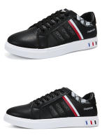 Zapatos Para Hombre Blanco Moda 2024 Cuero Cómodo Casual Planos Tallas Grandes Jóvenes Escuela Patinaje Zapatillas - details 12