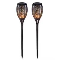 Antocha de luz Solar LED Efecto llamas Pack 2 Para decoración de Jardín, Lámpara Luz Solar de Jardín Impremeable - Maxia Market - details 0