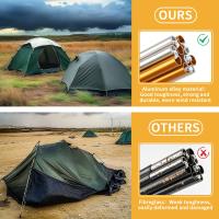 Palo De Sombra Plegable De Aluminio 8MM Para Acampar Al Aire Libre 3.6/4.3M Accesorio De Refuerzo Para Canopy Y Refugio - details 4