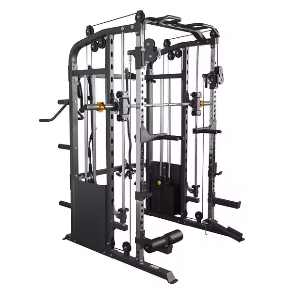 MAQUINA SMITH COMERCIAL HMS PREMIUM CON 240KG PILAS DE PESO, - 1