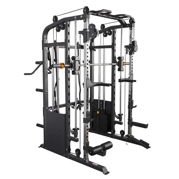 MAQUINA SMITH COMERCIAL HMS PREMIUM CON 240KG PILAS DE PESO, - 1