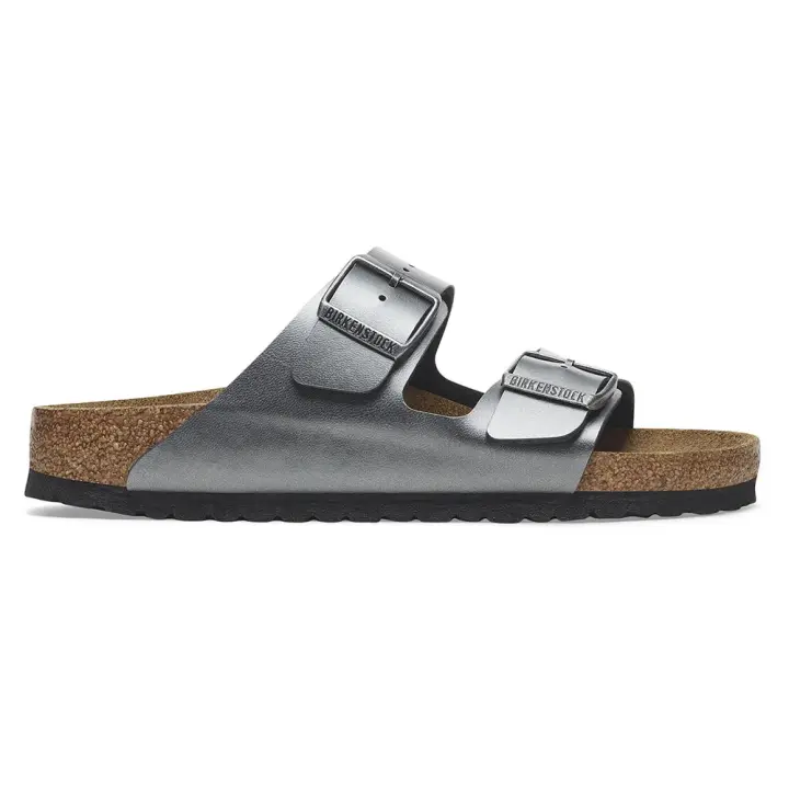 Calzado mujer Sandalias Birkenstock Sandalias Arizona Birko-flor Plateado - 1