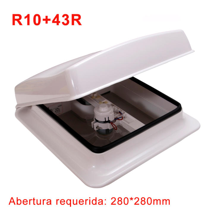 Tragaluz para ducha con ventilador motorizado, ventilación de techo compacta para caravanas y autocaravanas, extractor — oferta en Miravia