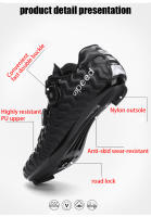 Zapatos De Ciclismo Profesionales Para Hombres Ultraligeros Con Doble Hebilla Zapatillas De Carreras De Carretera MTB Mountain Bike - details 2