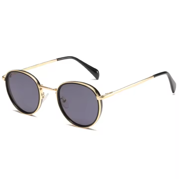 Gafas de Sol Retro with Montura metálica Redonda para Mujer, Gafas de Sol Clásicas A LA Moda with Protección Uv400 para Exterior, Gafas de Sol Clásicas lentes hombre Niña Vagos Venta al por mayor - 1