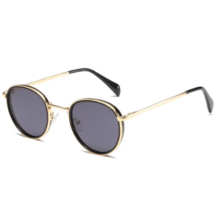 Gafas de Sol Retro with Montura metálica Redonda para Mujer, Gafas de Sol Clásicas A LA Moda with Protección Uv400 para Exterior, Gafas de Sol Clásicas lentes hombre Niña Vagos Venta al por mayor - 1