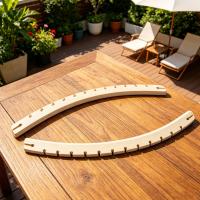 2pcs Barra De Espalda Para Hamaca Desmontable Arco Con 14 Agujeros Soporte De Repuesto Para Porche Patio Jardín Pared Y Camping - details 0