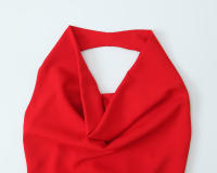 Vestido Midi De Hombro a La Cintura Para Mujer Estilo Europeo Y Americano Temperamento Draped Solapa Sexy Y Club Longitud De Rodilla - details 6