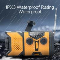 Radiófono Portátil Con Crank De Mano Y Solar Con Linterna LED AM/FM/NOAA Y Cargador De Móvil 2000mAhstonego - details 1