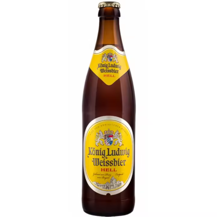 6 uds x Konig Ludwig Hefe 50Cl cerveza Alemana rubia de trigo - 1