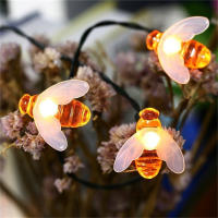 Nueva Luz De Enredadera De Hadas Solar Cabeza De Abeja 20leds 30leds Para Jardín Fuente Patio Navidad Guirnalda De Luces Exteriores - details 4