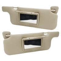 2Pcs Espejo De Maquillaje Para Visera De Sol En Gris Para Toyota Corolla 2001-2007 Protección Solar Accesorio De Coche - details 8