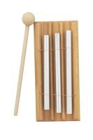 Campanas De Viento De Madera Para Mesa 1/3/7 Tonos Juguete Educativo Musical Para Niños Instrumento De Percusión Con Martillo Metal Plateado - details 9