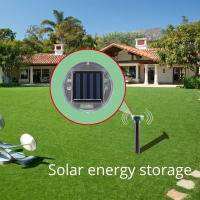 Repelente De Rata Solar Ultrasonido Para Jardín Y Campo Luz De Exterior Con Repelente De Plagas Instalación Auto-Contenida ABS 5W 3V Vida Útil 30000 - details 6
