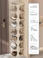Estante De Almacenamiento De Zapatos En Cuadros Multicapa Para Hogar Y Dormitorio Material Plástico Colgador De Zapatos - details 4