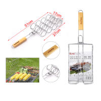UD - Rejilla para Barbacoa de Acero Inoxidable con Mango de Madera – Maiz – Parrilla Antiadherente para Maiz– Kmt Style - details 0