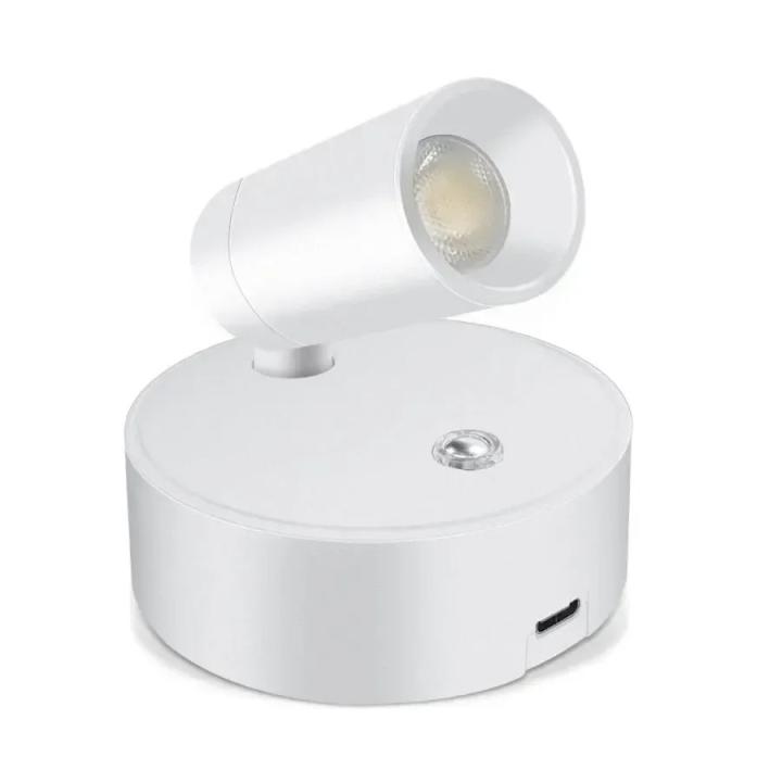 Lámpara De Noche LED Recargable Por USB Con Luz Magnética Y Interruptor Táctil Dimmable Luz De Pared Sin Perforar Para Lectura Y Dormitorio