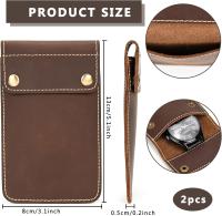 Bolsa para Reloj, Funda para Reloj y Bolsa de cuero Genuino, 2 UDS., para Viajes, fundas para Relojes de viaje portátiles - details 0