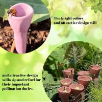 Bee Cups for Thirsty Bees Garden,Bees Need Safe Places to Drink! Bee Cups Collect a Teaspoon Of Water (Colorful) - details 2