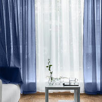 Cortina De Ventana Perforada De Color Sólido De Terylene 1PC Antipolvo Decorativa Y Bebida Clásica Para Adornos De Ventanas - details 10