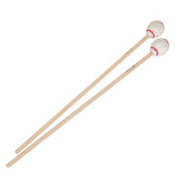 2pcs Láminas De Marimba Accesorios De Percusión Con Mango De Madera De Maple Para Xilofono Glockenspiel Campanas Partes De Instrumentos Musicales Blanco/Marrón - details 1