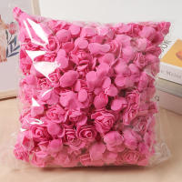 50/100Pcs Flores Rosa Artificiales 3.5cm PE Espuma Flores Falsas Para Decoración De Casa Boda Regalos DIY Accesorios De Caja - details 9