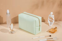 Bolsa De Viaje Portátil De Cuero PU Organizador De Maquillaje Impermeable Para Mujeres Tamaño Pequeño Medio Grande - details 4