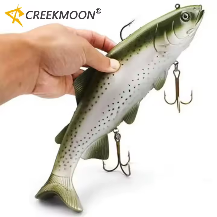Artificial Wobblers Bait De Gran Tamaño 20/30cm Para Pesca En El Mar Lure Suave Simula Swimbait Crank Bait Para Pesca En Agua Profunda Pike Pesca Tackle - 1