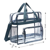 Bolso De Hombro Portátil Para Mujer Transparente De PVC Gran Capacidad Bolsa De Mano Cruzada Estilo Satchel Bolsa De Compras - details 7