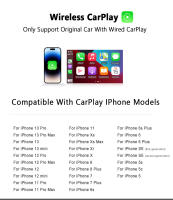 Adaptador Wireless CarPlay Para Coche Android Auto WiFi Bluetooth Compatible Con Volvo Benz Audi Mazda Chevrolet Ford Opel Hyundai VW Toyota Kia GMC - details 4