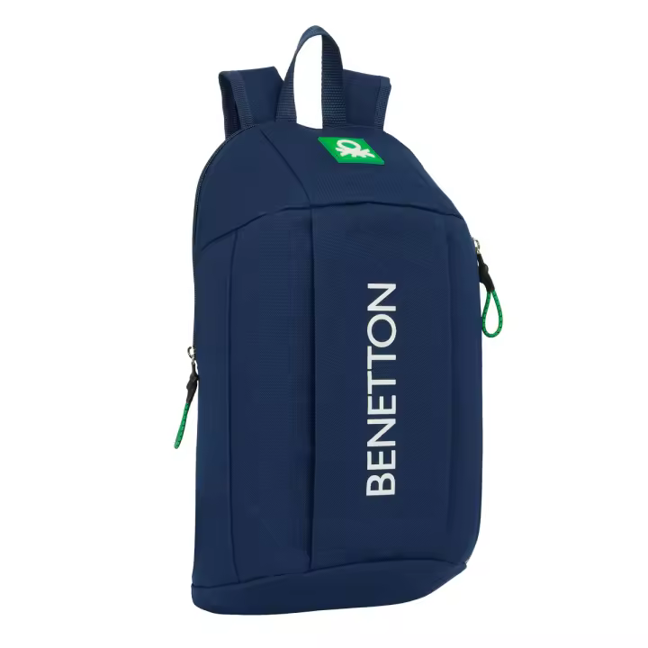 Mochila Casual Benetton Green Azul marino 22 x 39 x 10 cm - 1