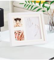 Kit para hacer huellas de manos y huellas de bebé, recuerdo para niños y niñas recién nacidos, regalos para niñas y bebés, regalos para baby shower para nuevas mamás, marcos de fotos para bebés, registro de bebés, decoración de guardería - details 0