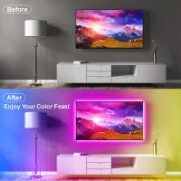 Tira De Luz LED RGB 3535 5M/20M 24V Controlable a Través De Aplicación Bluetooth Con Remote De 44 Teclas Para Decoración De Habitaciones TV - details 7