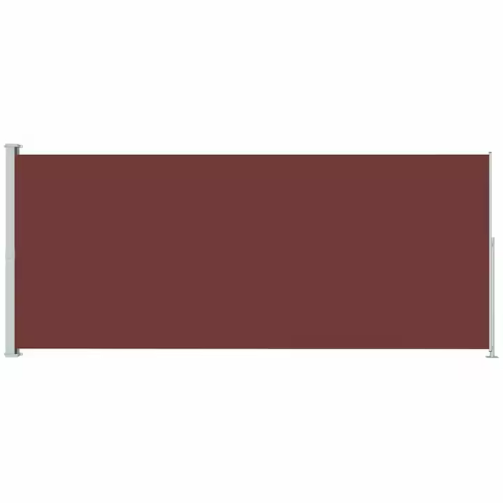 vidaXL Toldo lateral retráctil para patio marrón 180x500 cm - 1