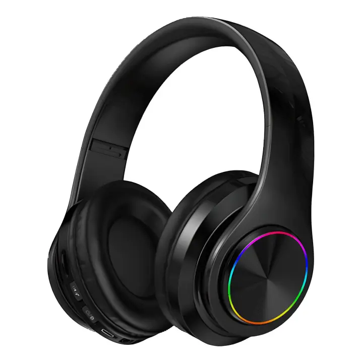 Bluetooth 5,0 Subwoofer Auriculares plegable Montadas en la tapa-Microfono incorporado Llamada inalambrable Cancelación de ruido Estéreo-Ever Soft Earmolds Auriculares - 1